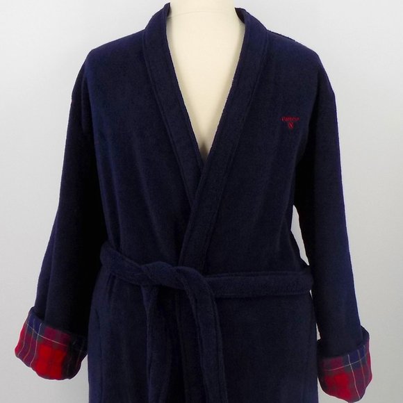 Barbour Other Mens Barbour Robe Lachlan Dressing Gown Blue Tartan